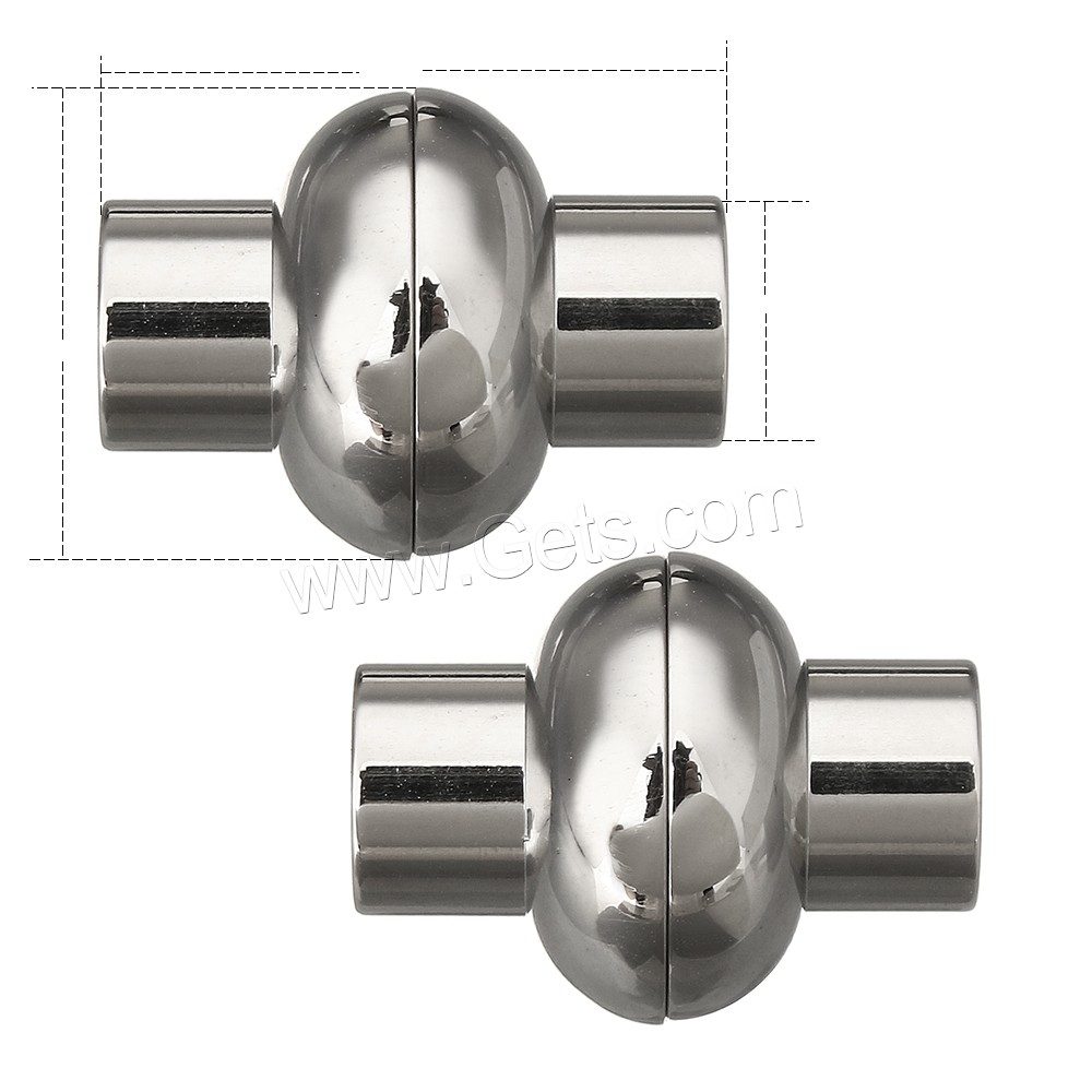 Fermeture magnétique en acier inoxydable rond, lanterne, normes différentes pour le choix, couleur originale, Vendu par PC