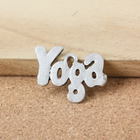 Zinc Alloy Message Pendants, Letter, antique silver color plated Approx 2mm 