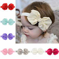 Fashion Baby Headband, Chiffon, Bowknot, for children Approx 13 Inch 