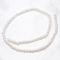 Potato Cultured Freshwater Pearl Beads, natural, white, 4-5mm Approx 0.8mm Approx 15.5 Inch 