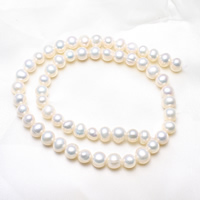 Potato Cultured Freshwater Pearl Beads, natural, white, 7-8mm Approx 0.8mm Approx 14.5 Inch 