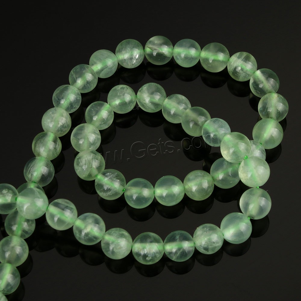 Pierre raisin naturelle, Prehnite nature, Rond, normes différentes pour le choix, Trou:Environ 1-2mm, Longueur:Environ 16 pouce, Vendu par brin