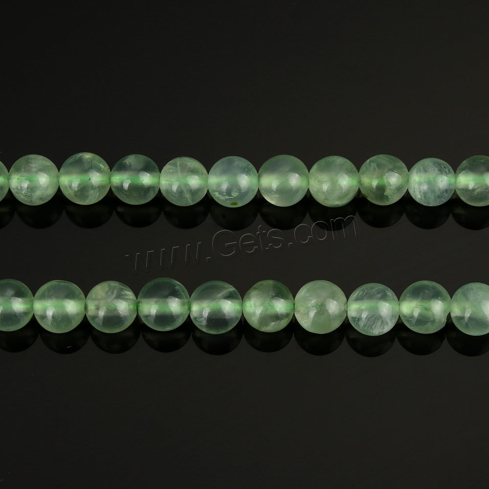 Pierre raisin naturelle, Prehnite nature, Rond, normes différentes pour le choix, Trou:Environ 1-2mm, Longueur:Environ 16 pouce, Vendu par brin