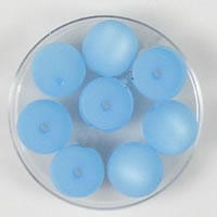 Perles acryliques dépolies, Acrylique, Rond, givré, plus de couleurs à choisir, 10mm Environ 2.2mm, Environ Vendu par sac[