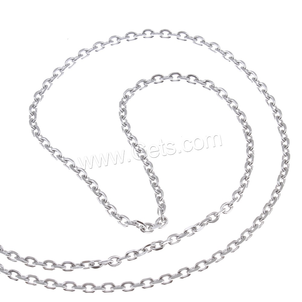 Stainless Steel Oval Chain, 304 Stainless Steel, different size for choice, original color, 0.9101m/Yard, Sold By Yard