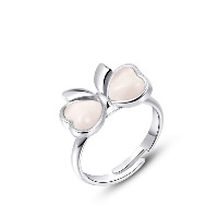 Newegg® Bague, alliage de zinc, avec Oeil de chat, Noeud papillon, Plaqué de platine, réglable & normes différentes pour le choix & pour femme Vendu par PC