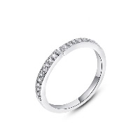 Newegg® Bague, laiton, Plaqué de platine, pavé de micro zircon & pour femme Vendu par PC