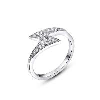 Newegg® Bague, laiton, Plaqué de platine, normes différentes pour le choix & pavé de micro zircon & pour femme, Vendu par PC