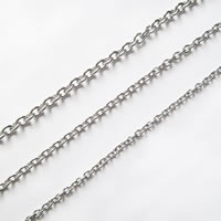 Stainless Steel Oval Chain, original color 