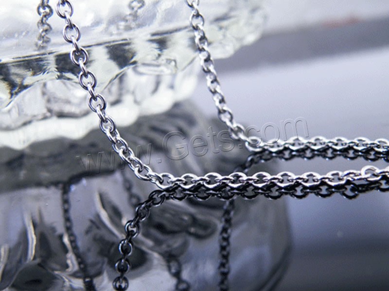 Stainless Steel Oval Chain, different size for choice, original color, Sold By m