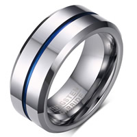 Men Tungsten Steel Ring in Bulk, plated & for man, 8mm 