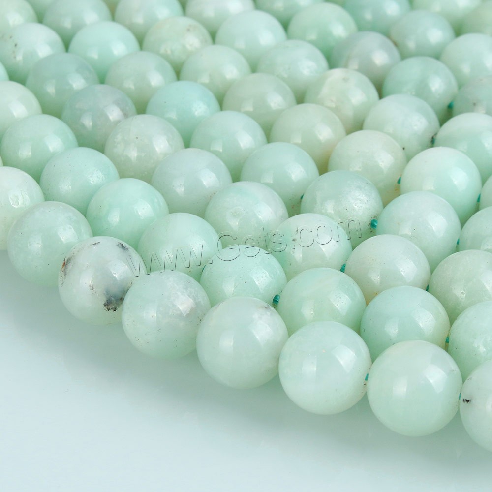 Amazonite Beads, Round, more sizes for choice, Grade A, Length:15.5 Inch, Sold By Strand