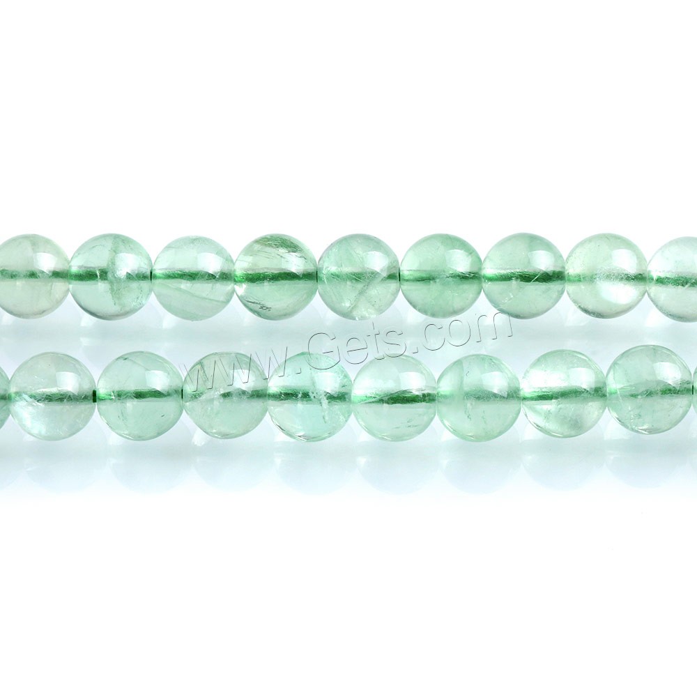 Green Fluorite Beads, Round, natural, different size for choice, Hole:Approx 0.5-1mm, Length:Approx 15 Inch, Sold By Strand