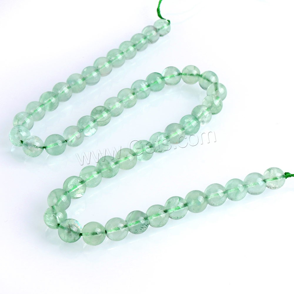 Green Fluorite Beads, Round, natural, different size for choice, Hole:Approx 0.5-1mm, Length:Approx 15 Inch, Sold By Strand