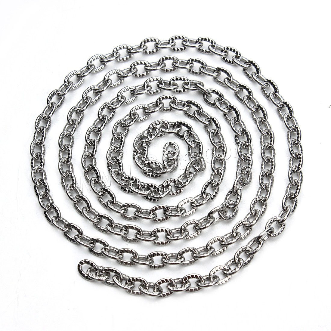 Stainless Steel Oval Chain, different size for choice, original color, 5m/Bag, Sold By Bag