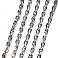 Stainless Steel Oval Chain original color 