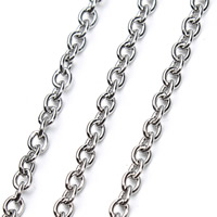 Stainless Steel Oval Chain original color 