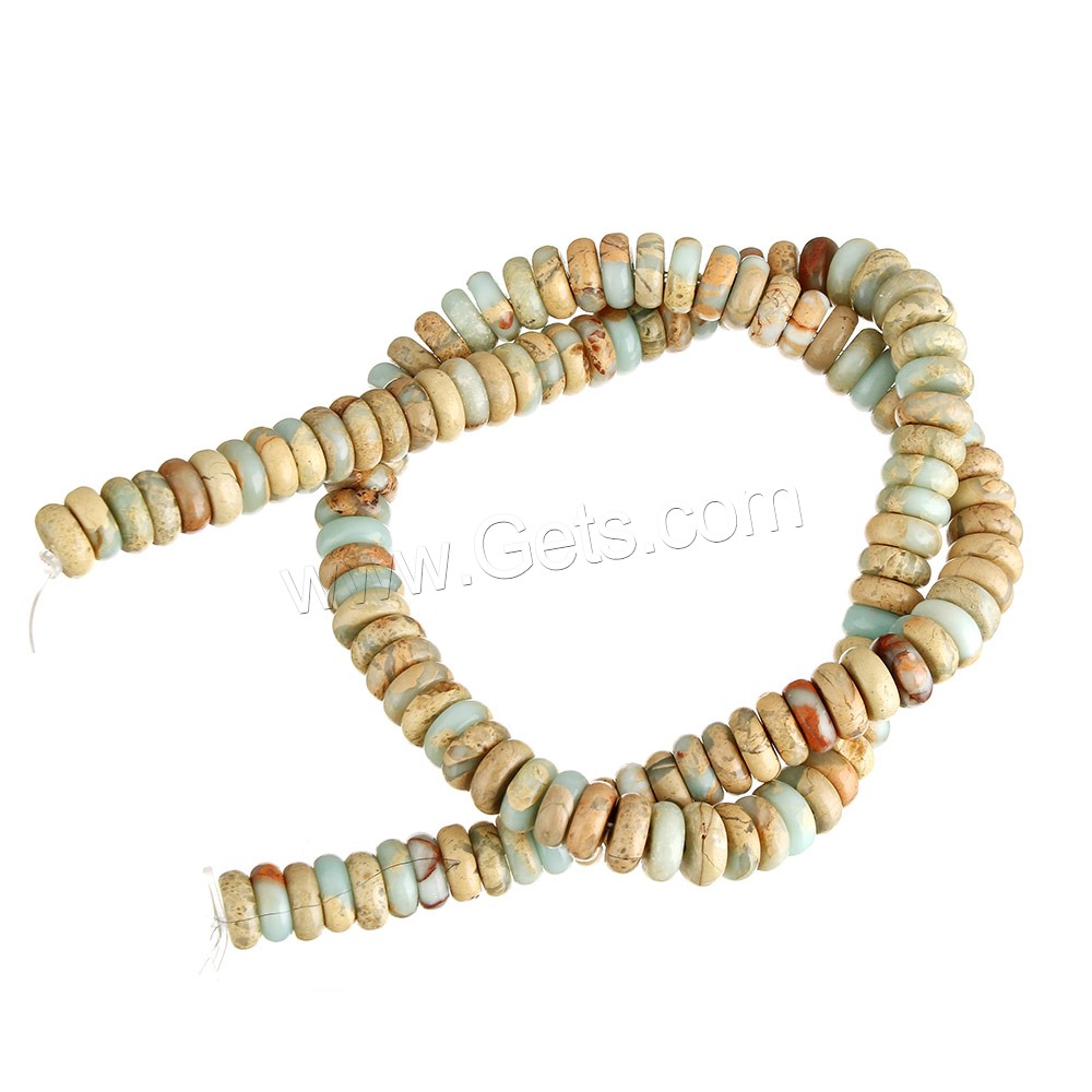 Pierre peau de serpent goutte, Plat rond, naturel, normes différentes pour le choix, Trou:Environ 1mm, Longueur:Environ 16 pouce, Vendu par brin