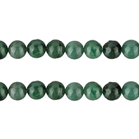 Jade africain, Rond, naturel, normes différentes pour le choix, grade A Environ 1mm Environ 15.5 pouce, Vendu par brin