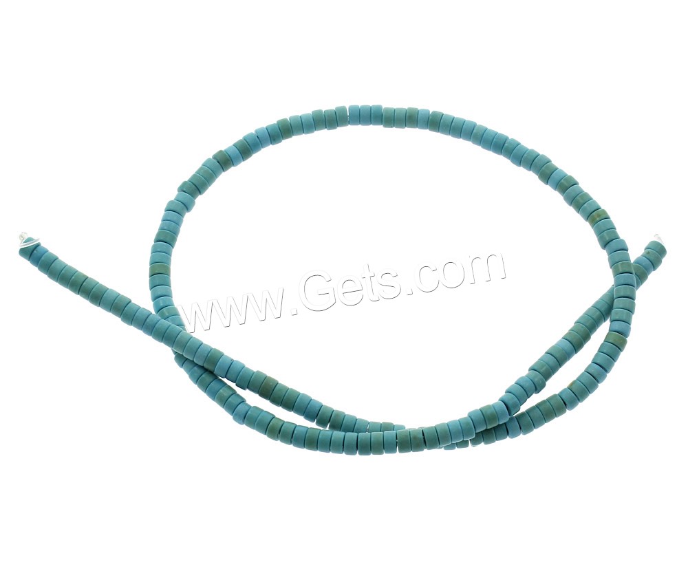 Synthetic Turquoise Beads, Rondelle, different size for choice, blue, Hole:Approx 1mm, Length:Approx 15.5 Inch, Approx 180PCs/Strand, Sold By Strand