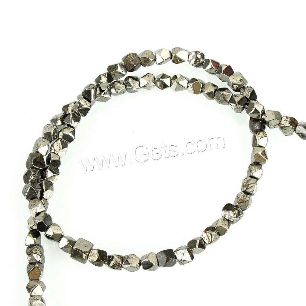 Pyrite dorée perles, naturel, normes différentes pour le choix & facettes, Trou:Environ 0.8mm, Longueur:Environ 15.5 pouce, Vendu par brin