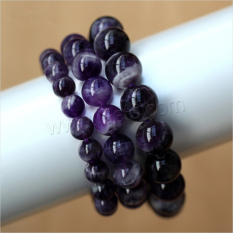 Amethyst Armband, mit Zinklegierung, synthetisch, Februar Birthstone & verschiedene Größen vorhanden & für Frau, Länge:ca. 7 ZollInch, verkauft von Strang