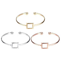 Bracelet Bijoux Newegg®, laiton, cadre, Placage, pour femme, plus de couleurs à choisir Environ 6.3 pouce, Vendu par PC