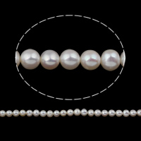 Potato Cultured Freshwater Pearl Beads, natural, white, 7-8mm Approx 0.8mm Approx 15 Inch 