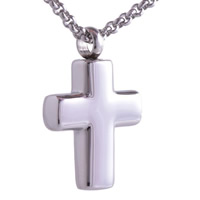 Cinerary Casket Pendant, Stainless Steel, Cross, original color Approx 4mm 