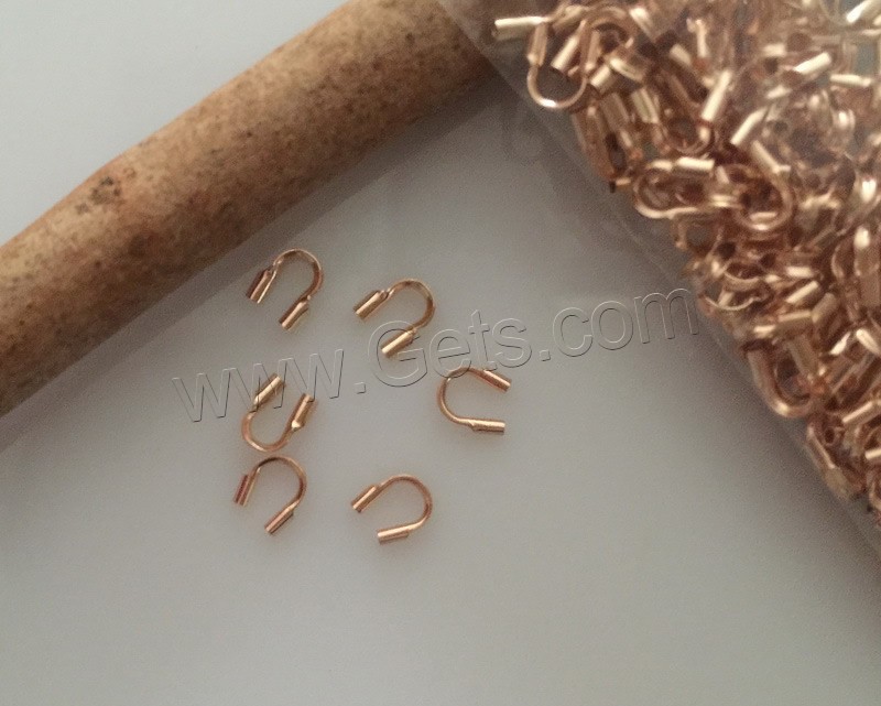 Gold Filled Thread Guard, rose gold color plated, different size for choice, Sold By PC
