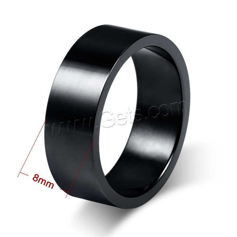 Men Stainless Steel Ring in Bulk, black ionic, different size for choice & for man, 8mm, Sold By PC