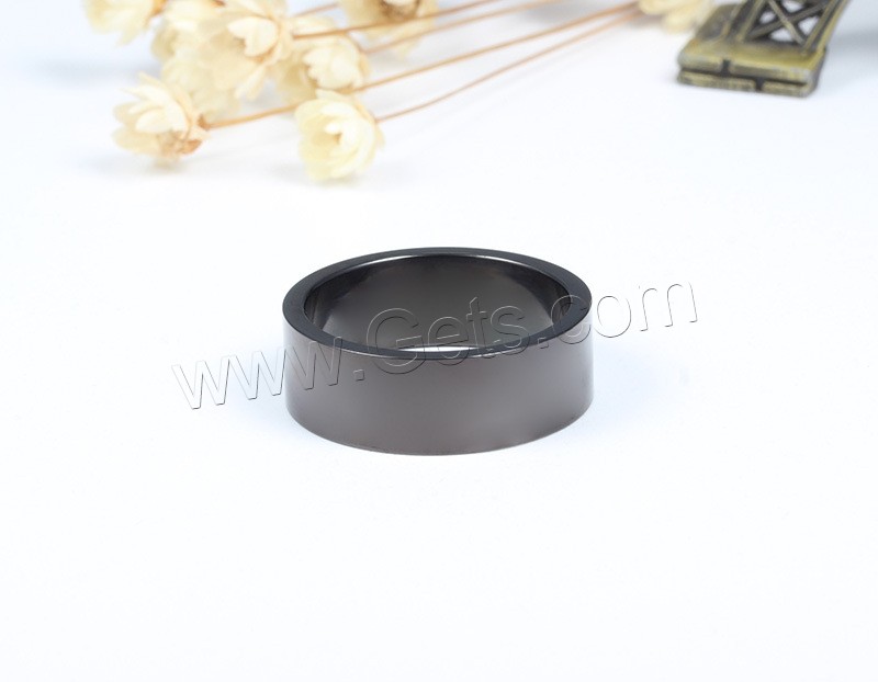 Men Stainless Steel Ring in Bulk, black ionic, different size for choice & for man, 8mm, Sold By PC