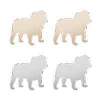 Zinc Alloy Stud Earring, stainless steel post pin, Dog, plated, for woman lead & cadmium free 