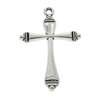 Zinc Alloy Cross Pendants, antique silver color plated, lead & cadmium free Approx 1.5mm 