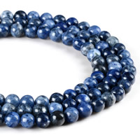 Perles en sodalite, Rond, normes différentes pour le choix Environ 1mm Environ 15 pouce, Vendu par brin