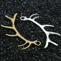 Zinc Alloy Jewelry Pendants, Antlers, plated lead & cadmium free Approx 1.5mm 