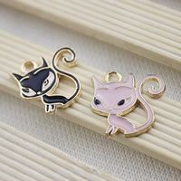 Mobile Phone DIY Decoration, Zinc Alloy, Fox, gold color plated, enamel lead & cadmium free Approx 1-2mm 