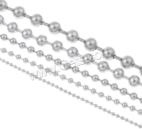 Stainless Steel Ball Chain, plated, more colors for choice, 1.5mm, Sold By m