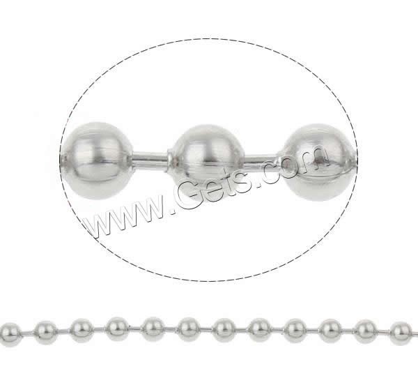 Stainless Steel Ball Chain, plated, more colors for choice, 2mm, Sold By m