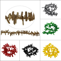 Natürlicher Quarz Perle, 17x2x2-37x5x3mm, Länge:ca. 15 ZollInch, 95PCs/Strang, verkauft von Strang