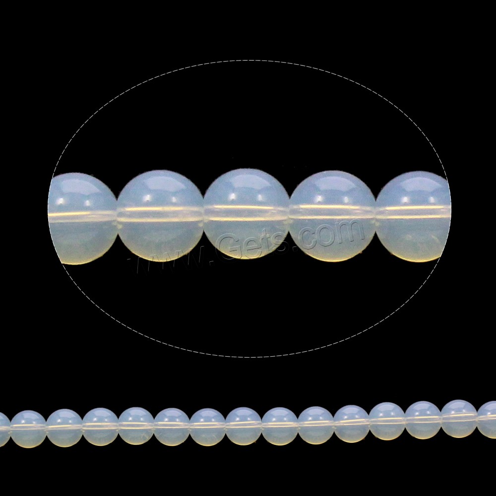 Sea Opal Jewelry Beads, Round, different size for choice, Hole:Approx 1mm, Length:Approx 16 Inch, Sold By Strand