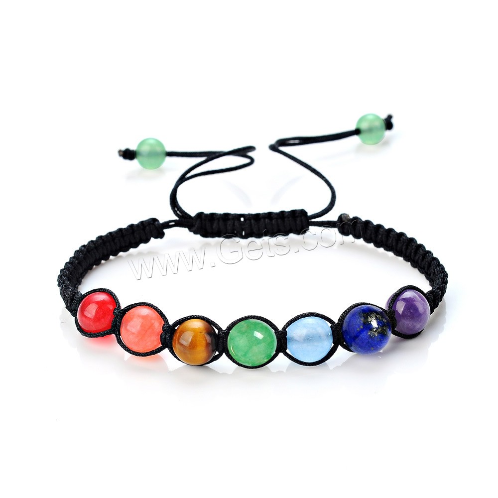 Unisex Bracelet, pierre gemme, avec corde en nylon, unisexe & réglable & normes différentes pour le choix, Longueur:Environ 12 pouce, Vendu par brin