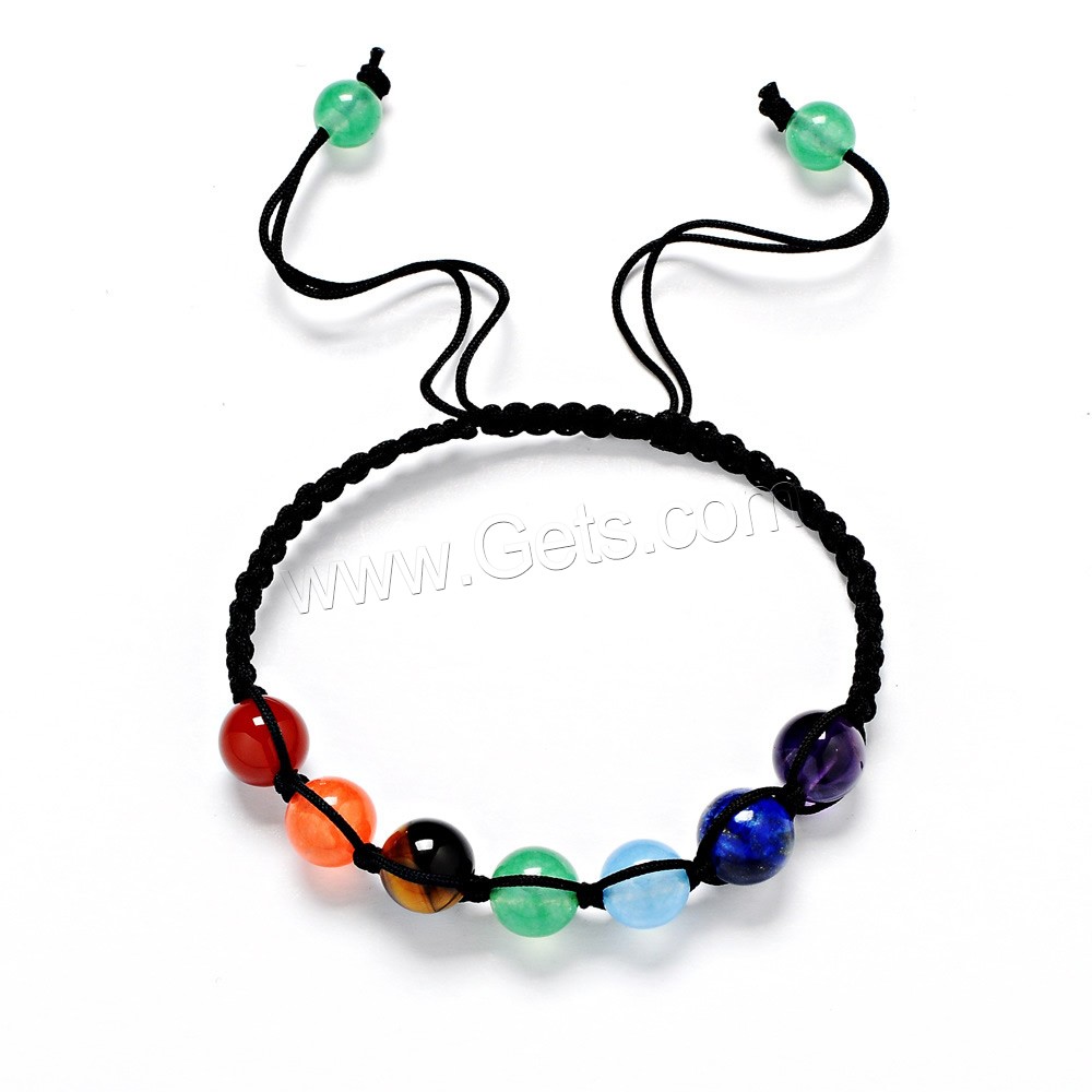 Unisex Bracelet, pierre gemme, avec corde en nylon, unisexe & réglable & normes différentes pour le choix, Longueur:Environ 12 pouce, Vendu par brin