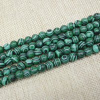 Natural Malachite Beads, Round Approx 15 Inch 