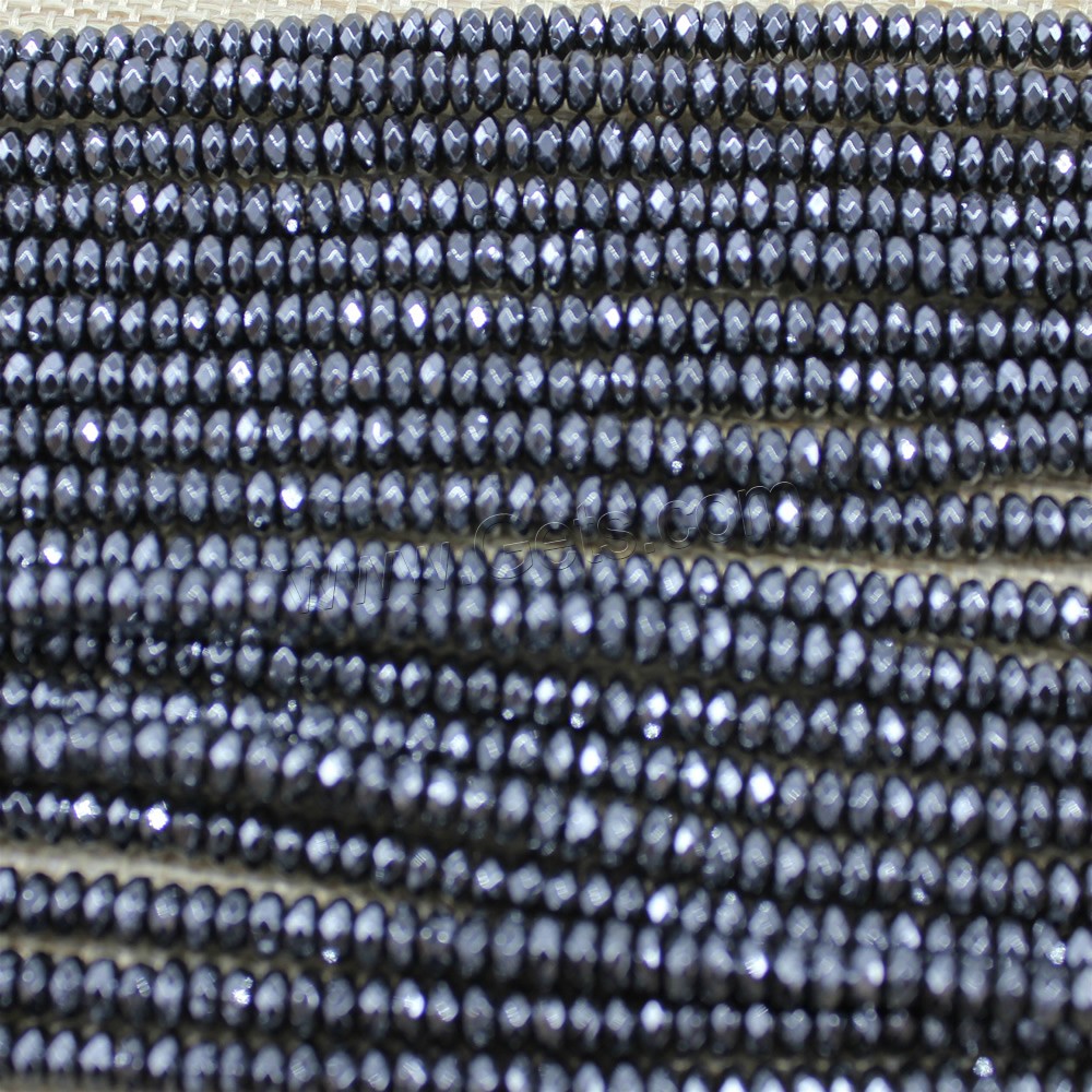 Hematite Beads, different size for choice & faceted, Length:Approx 15 Inch, Sold By Strand