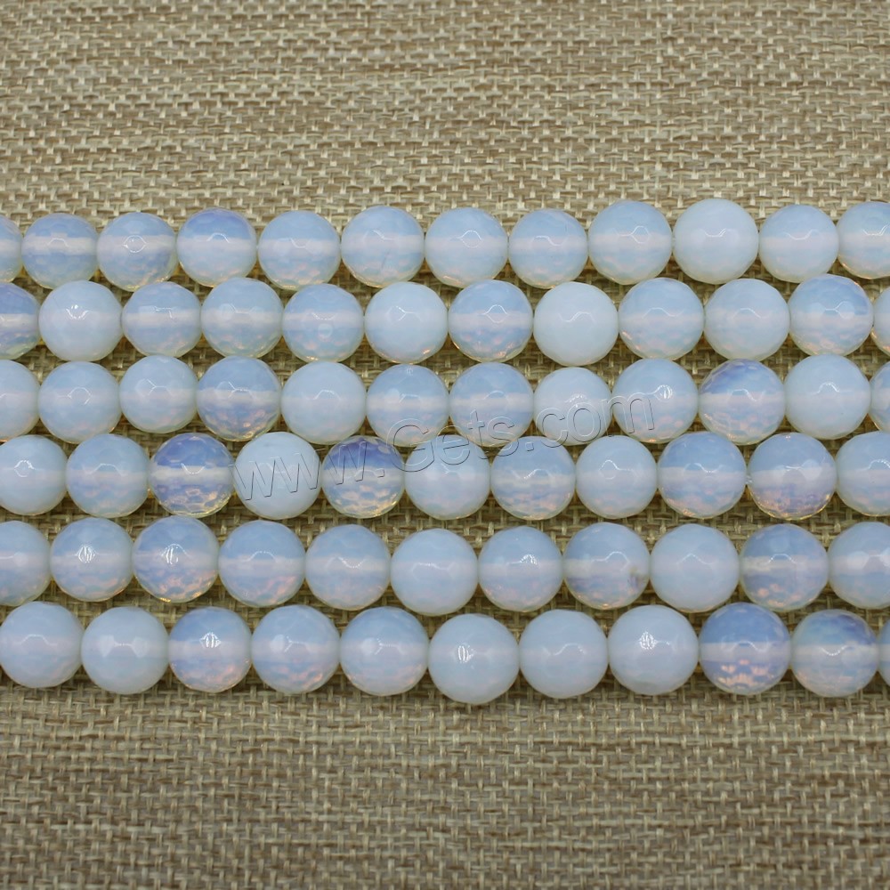 Perles d'opale de mer, Opaline, Rond, synthétique, normes différentes pour le choix & facettes, Longueur:Environ 15 pouce, Vendu par brin