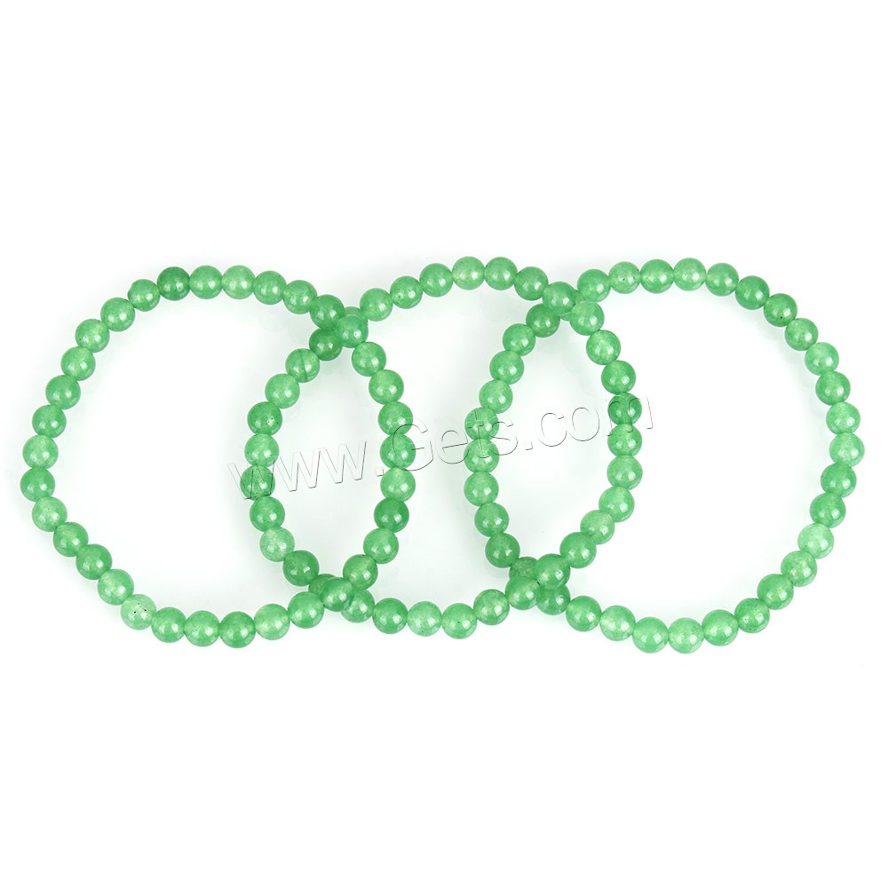 Pulseras de aventurina, Aventurina verde, Esférico, pulsera de cuentas & diverso tamaño para la opción, Vendido por Sarta