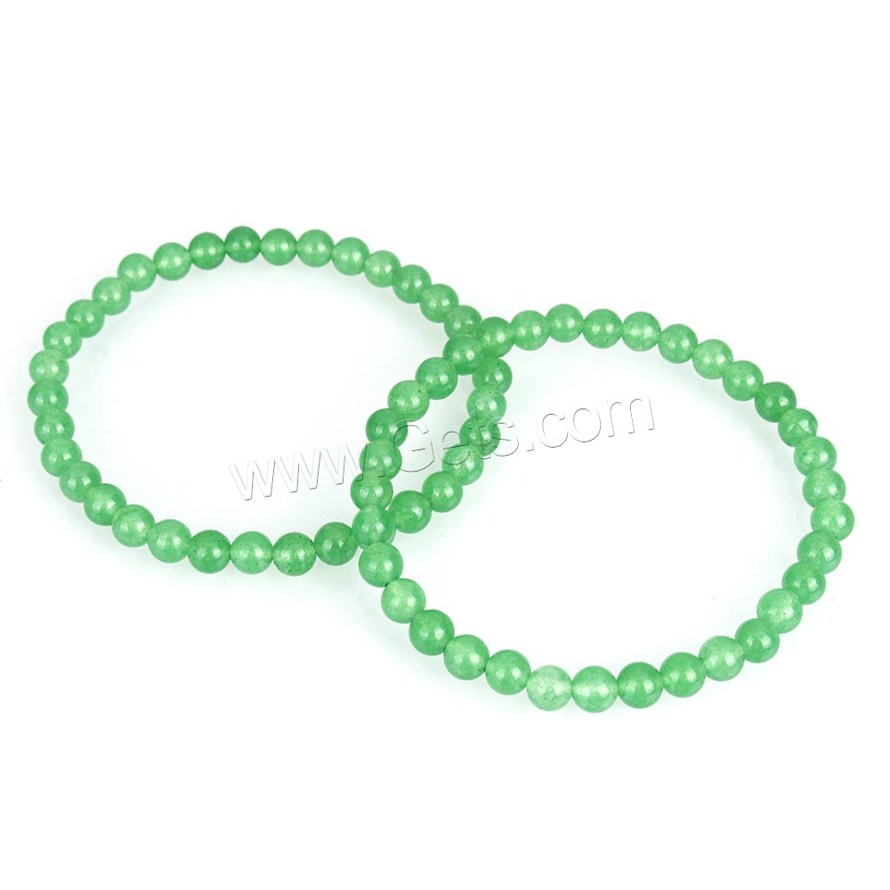 Pulseras de aventurina, Aventurina verde, Esférico, pulsera de cuentas & diverso tamaño para la opción, Vendido por Sarta