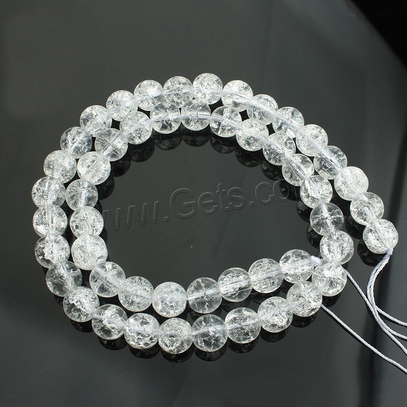 Crackle Quartz Beads, Round, different size for choice, Length:Approx 15 Inch, Sold By Strand