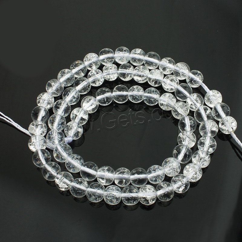 Crackle Quartz Beads, Round, different size for choice, Length:Approx 15 Inch, Sold By Strand